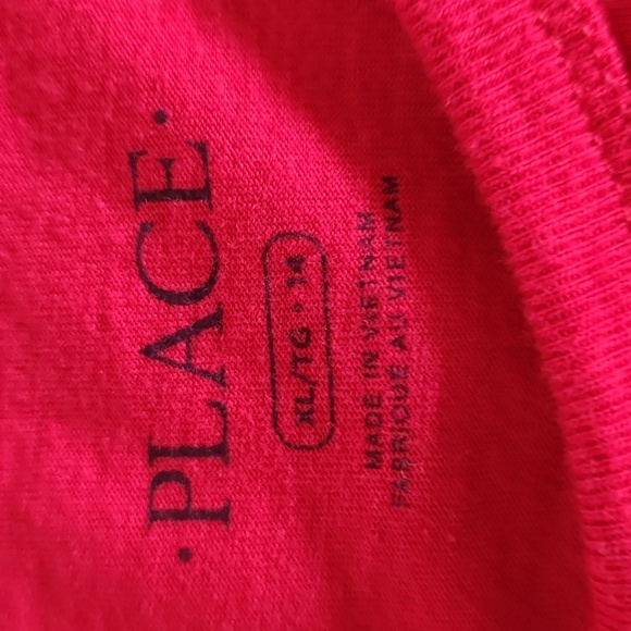 Place Graphic Tee Red short sleeves Ninja alert Size XL - Picture 3 of 5